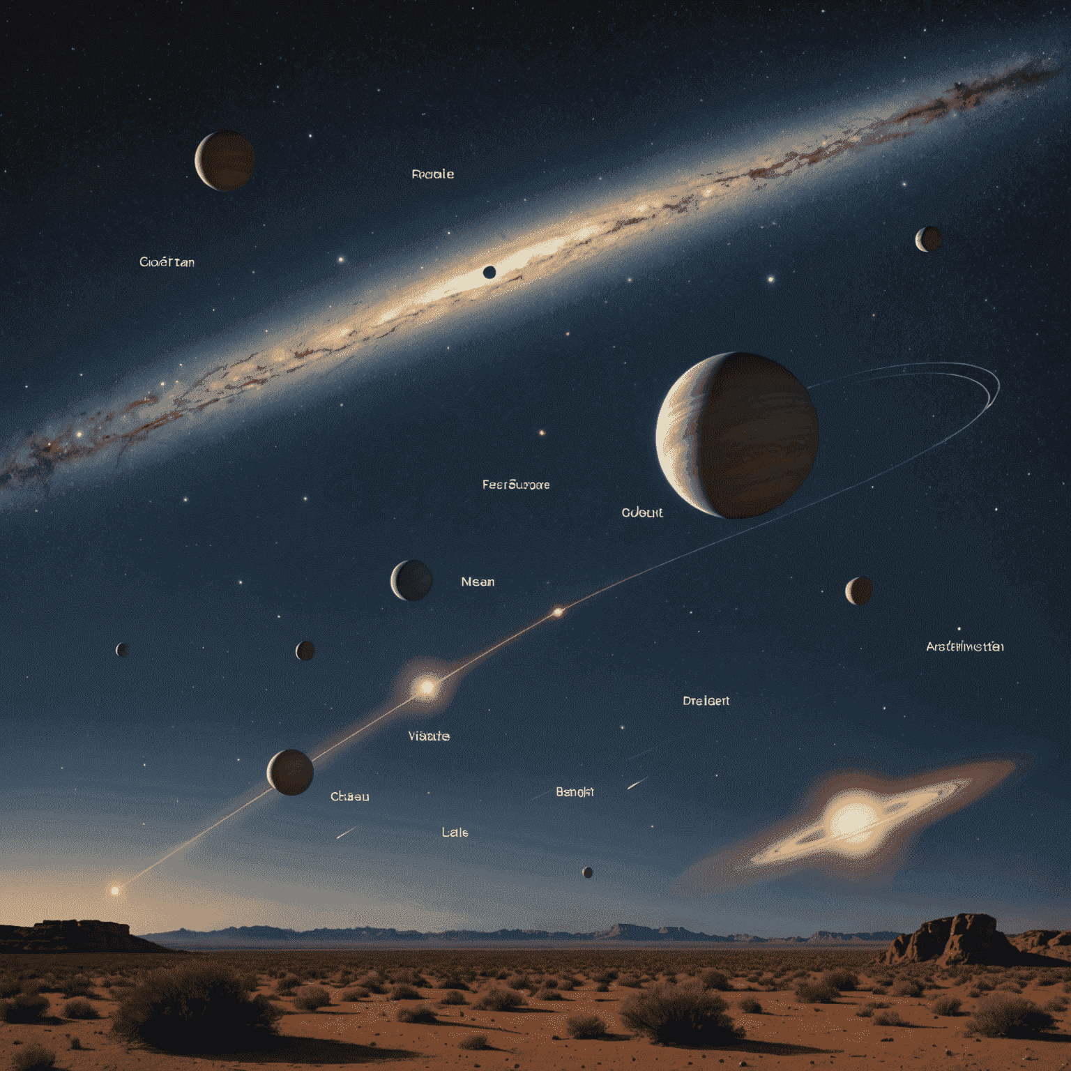 A visual comparison of parsecs and light-years, showing the scale of cosmic distances with celestial objects and their relative positions